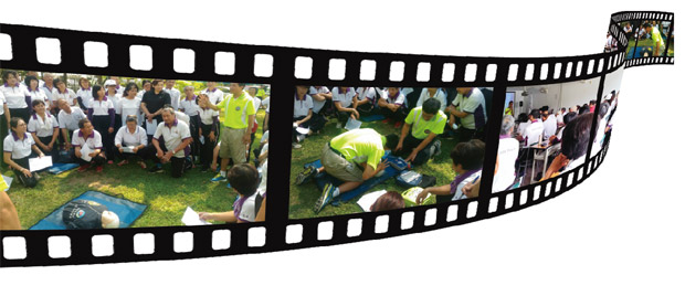 返老還童台南市心肺復甦術CPR認證班上課照片組